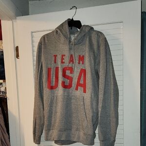 Gray Team USA Hoodie